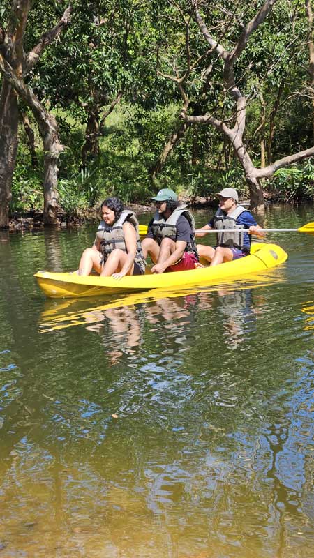 Kayaking in Wilpattu